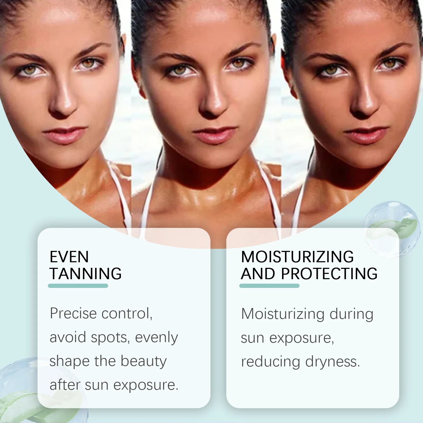 Self Tanning Drops Bronzing Fake Tan Serum Indoor Sunbeds Dark Tanning Accelerator Sunburn Skin Repair Sunless Tanner Drops 30Ml