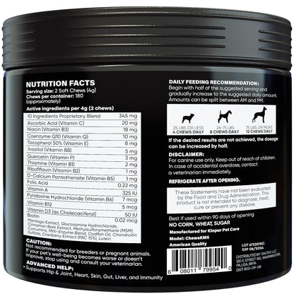 Dog Multivitamin 15-in-1 Immune Digestion Joint & Heart Health