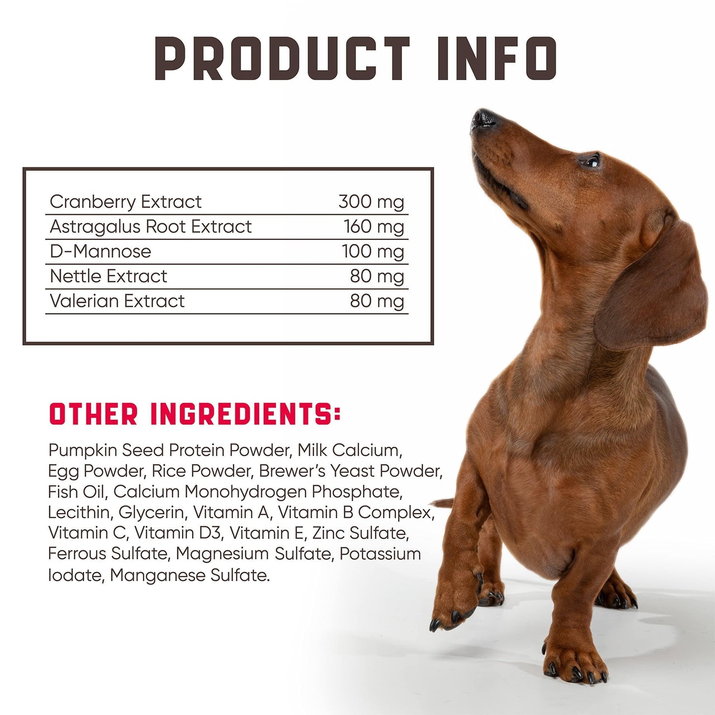 Cranberry Chews for Dogs 180 Count Urinary Tract Support