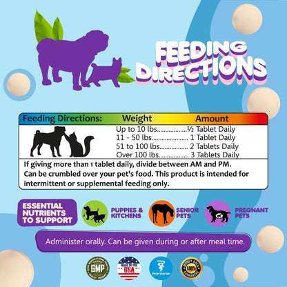 Prenatal Vitamins for Dogs & Cats 60 Pills Folic Acid & Minerals