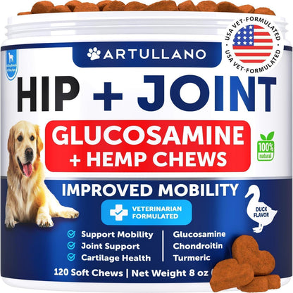 Hip and Joint Supplement for Dogs Glucosamine Joint Pain Relief Chews