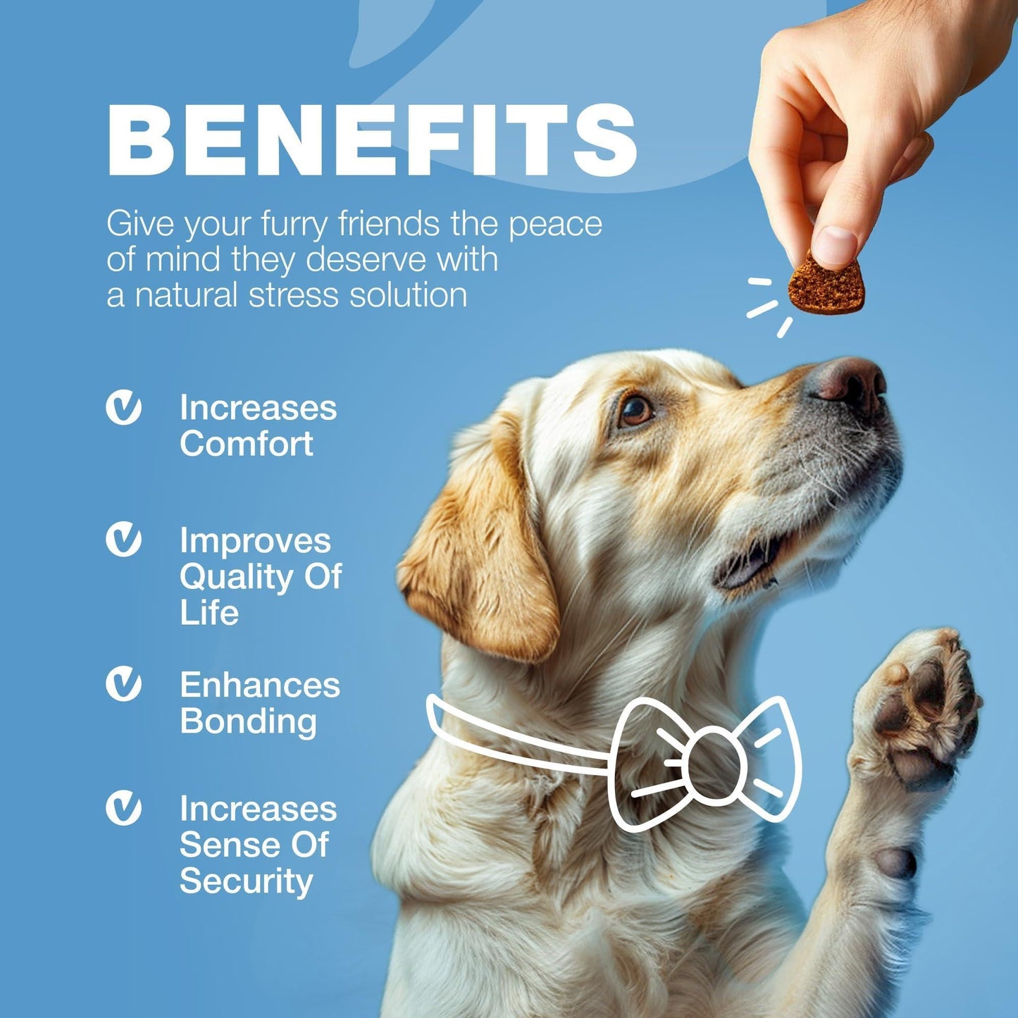 Calming Chews for Dogs Anxiety Relief Melatonin & Valerian Root