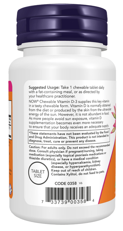 Vitamin D-3 Chewable 5,000 IU