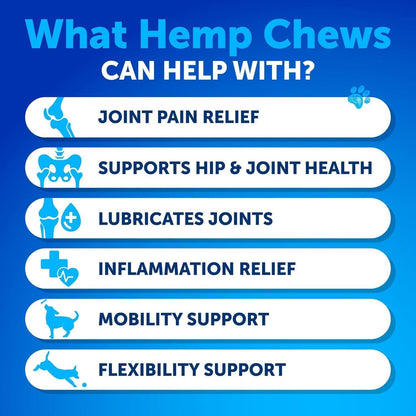 Hip and Joint Supplement for Dogs Glucosamine Joint Pain Relief Chews